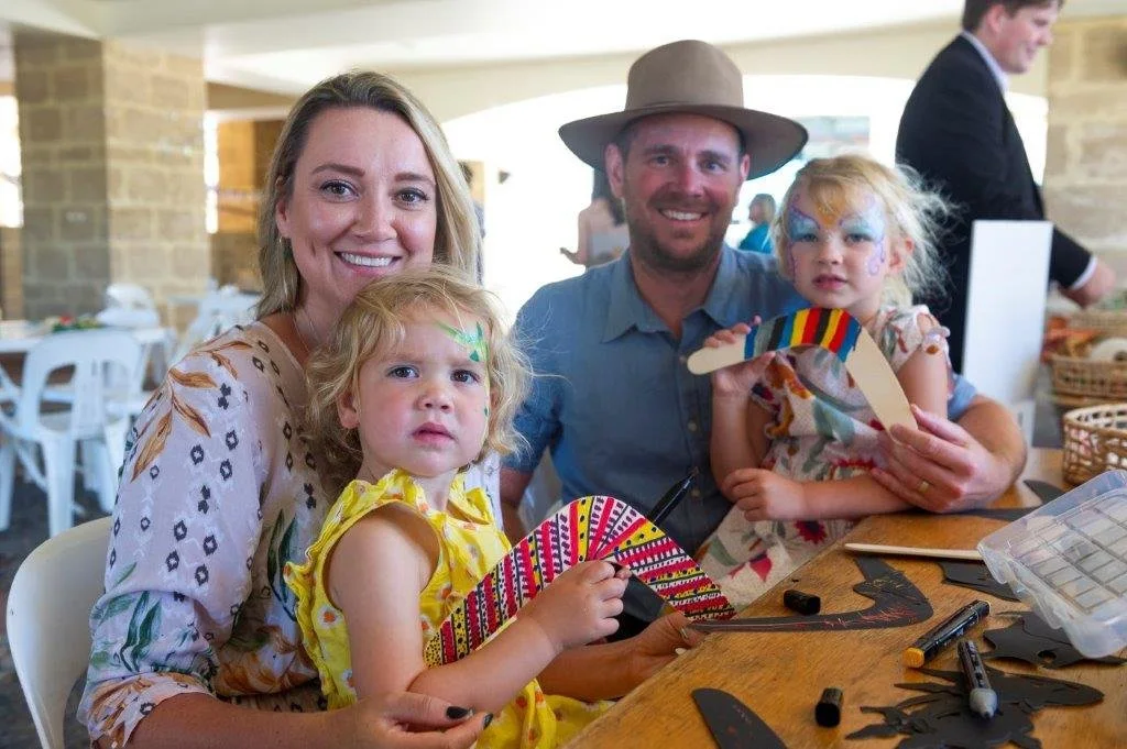 Photo of family at citizenship ceremony